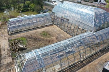 foto Fertigstellung des nominierten Gewächshausbaus des Botanischen Gartens Flora in Sicht