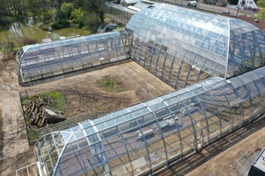 foto Deeloplevering bij genomineerde kasconstructie botanische tuin Flora